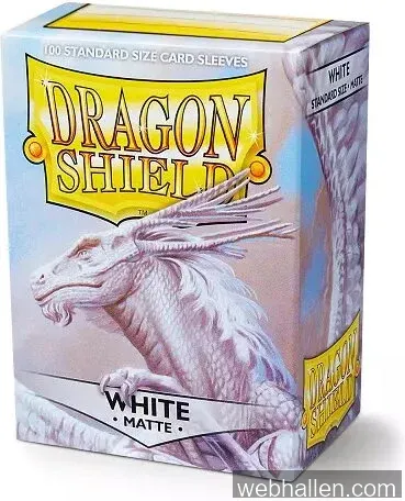 Dragon Shield Matte Sleeves White 63x88 mm (100 in box)