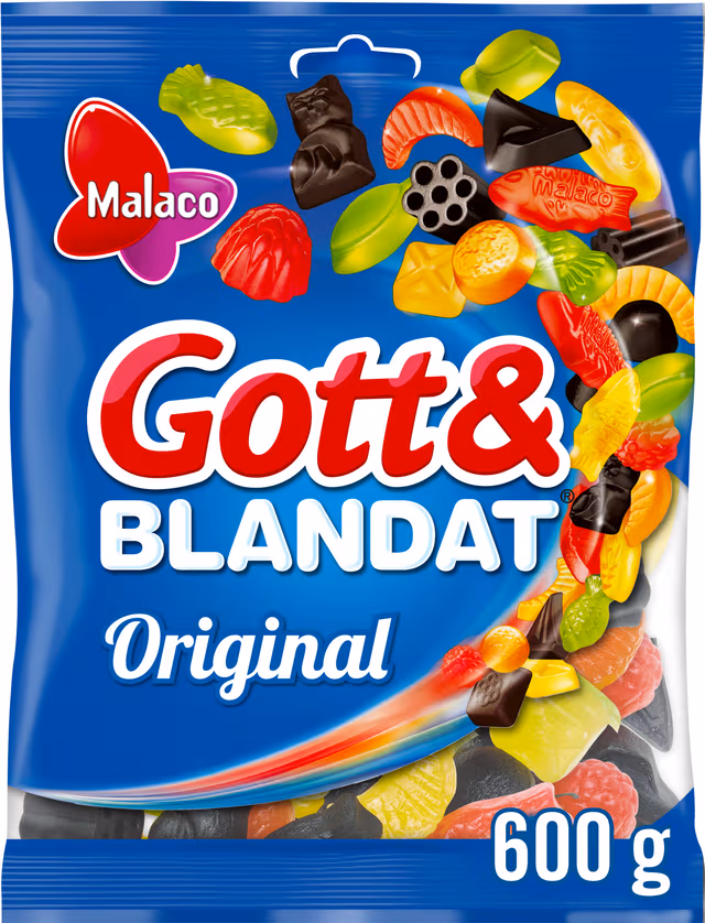 Malaco Gott & Blandat Original godis 600g
