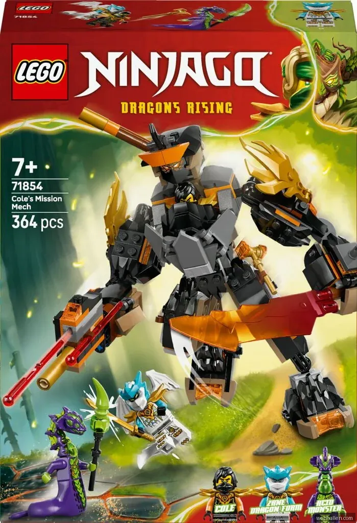 LEGO Ninjago Coles uppdragsrobot och Drak-Zane 71854