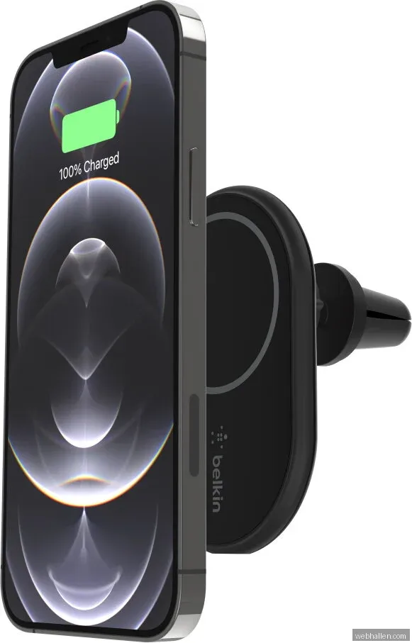 Belkin BOOST CHARGEª Magnetic wireless Car Vent Mount + Car Charger CLA Black
