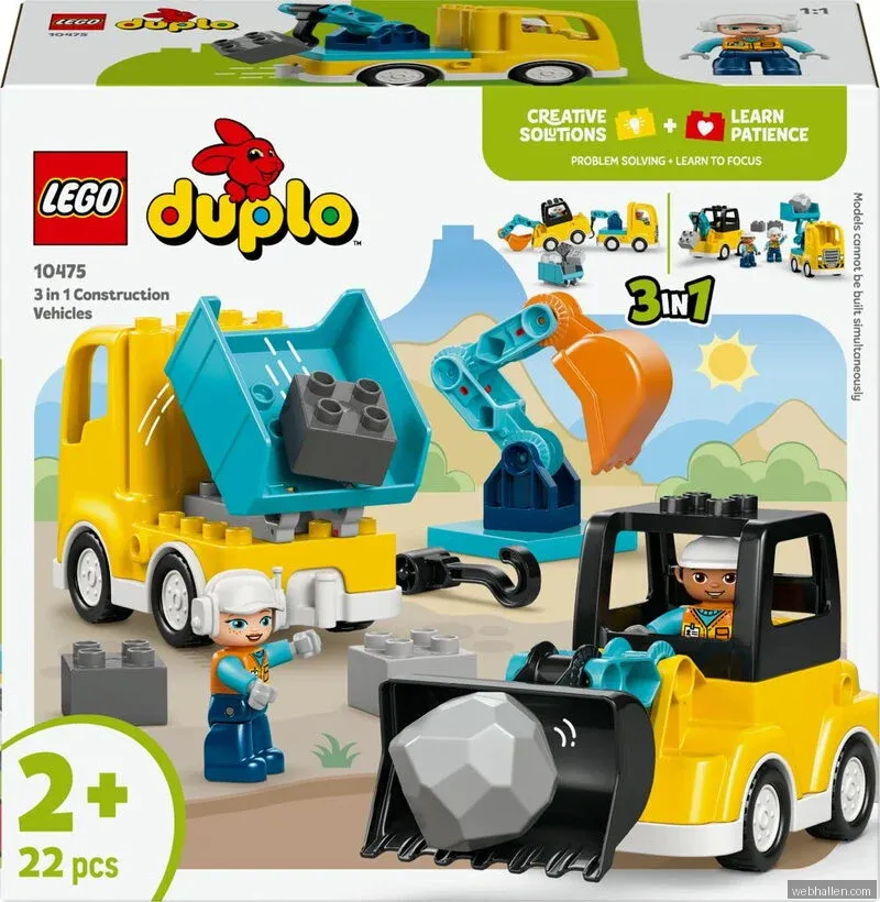 LEGO DUPLO Town 3 i 1 Byggfordon 10475
