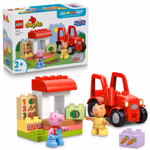 LEGO DUPLO Greta Gris Traktor och marknad 10468