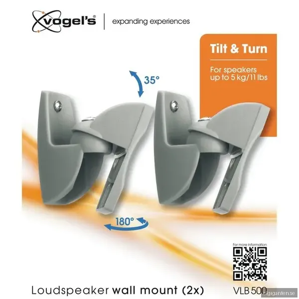 Vogels VLB 500 Loudspeaker fäste högtalare(svart)
