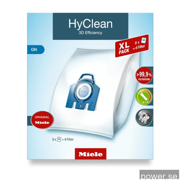 Miele GN XL HyClean Pure dammsugarpåsar 12497870
