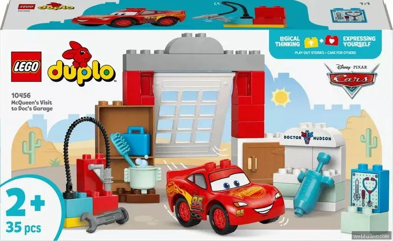 LEGO DUPLO Disney McQueens besök i Docs garage 10456