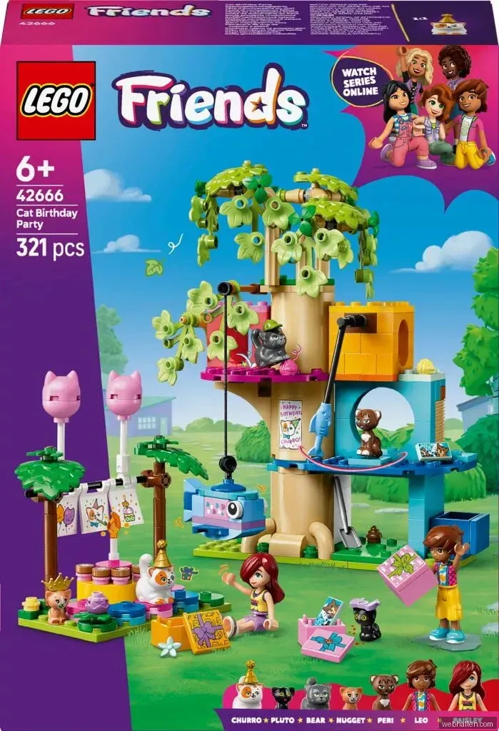LEGO Friends Kattkalas & trädkoja 42666