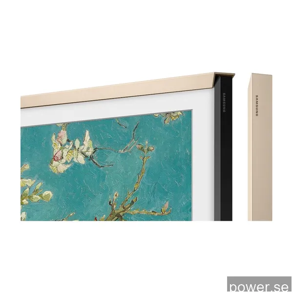 Samsung The Frame 43" ram (2021-2024, metall sandguld)