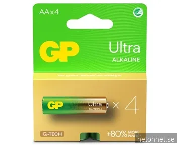 GP Ultra Alkaline AA 4-p Svanenmärkt