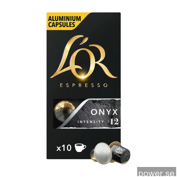 L'Or espresso Onyx kaffekapslar, 10 st