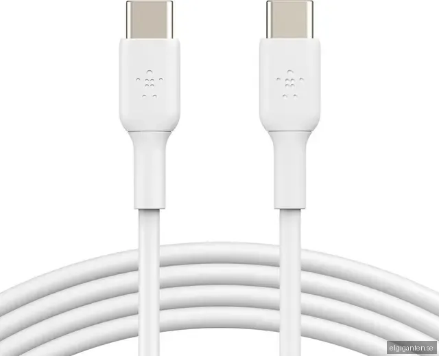 Belkin BOOSTCHARGE USB-C till USB-C-kabel 2m (vit)
