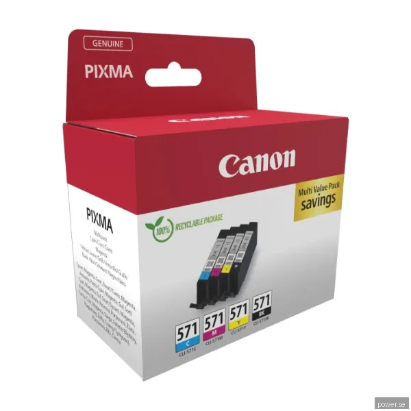 Canon Bläckpatroner CLI-571 Cyan Magenta Gul Sort)