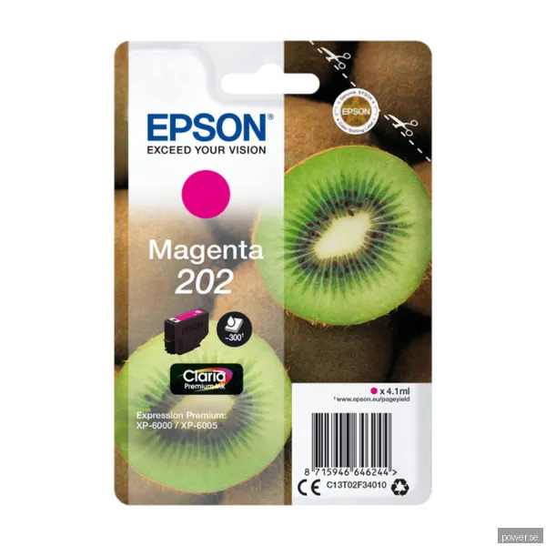 Epson 202 Magenta, 300 sidor