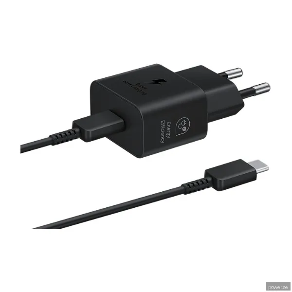 Samsung 25W USB-C GaN Power Adapter (Incl. cable) - Black