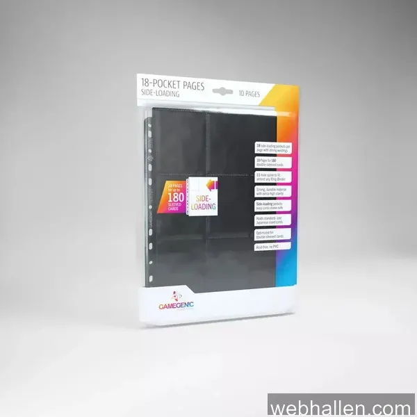 Gamegenic Sideload 9-Pocket Pages Black (10 Pages)