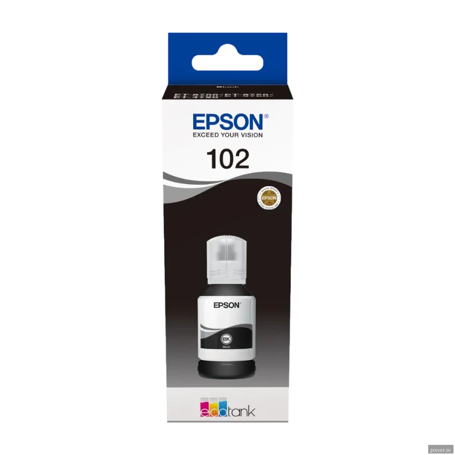 Epson 102 - sort - original - blækbeholder