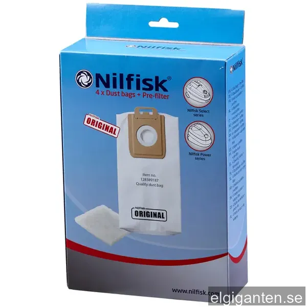 Nilfisk Select dammsugarpåsar 128389187