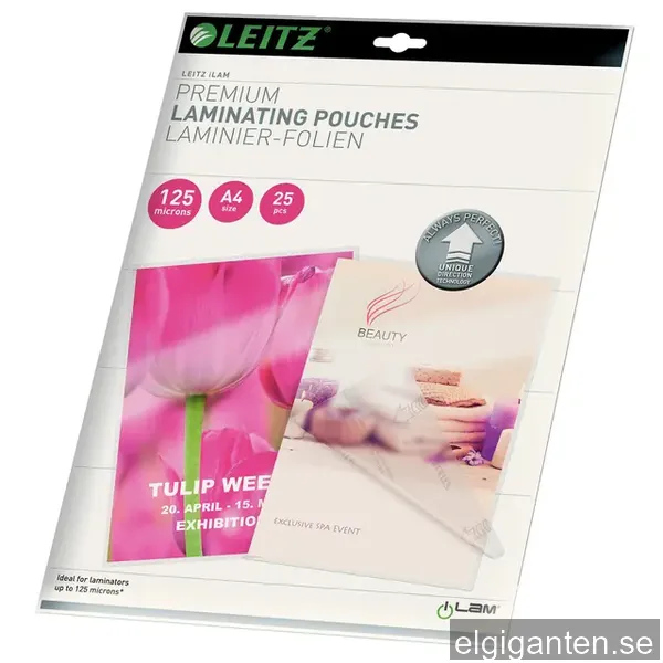 Leitz lamineringsficka UDT A4 125my
