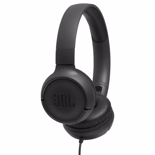 JBL Tune500 on-ear hörlurar (svart)