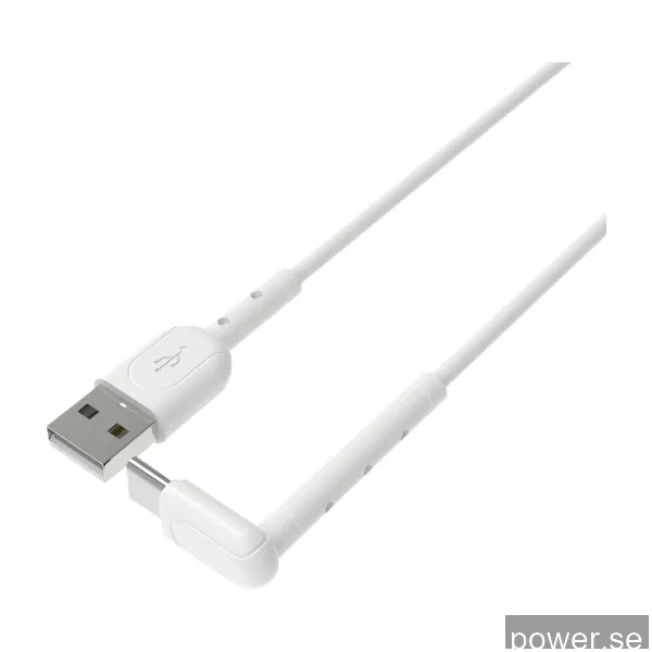 Dacota Platinum USBC kabel med Stativ 1 M, vit