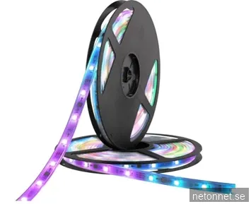 Deltaco Smart Utomhus LED-slinga, RGB, 10m (2x5m)