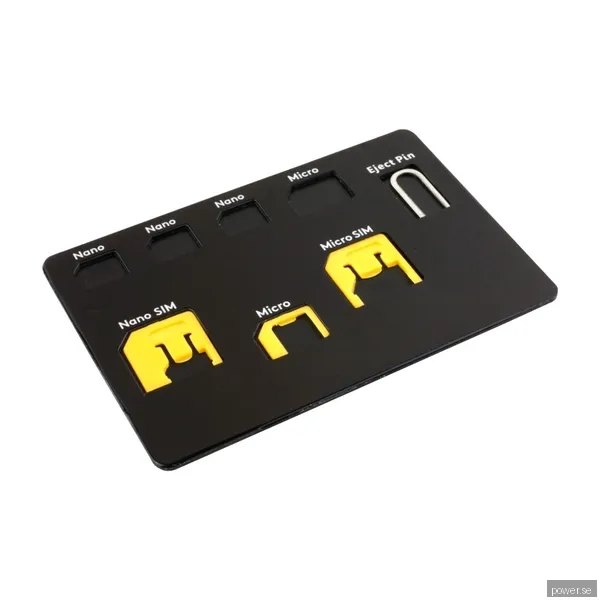 Dacota Platinum Sim-AdapterPaket, svart