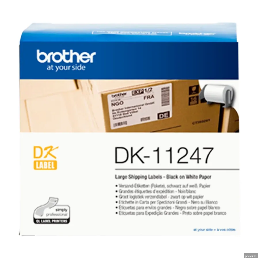 Brother DK-11247 - Svart på vitt