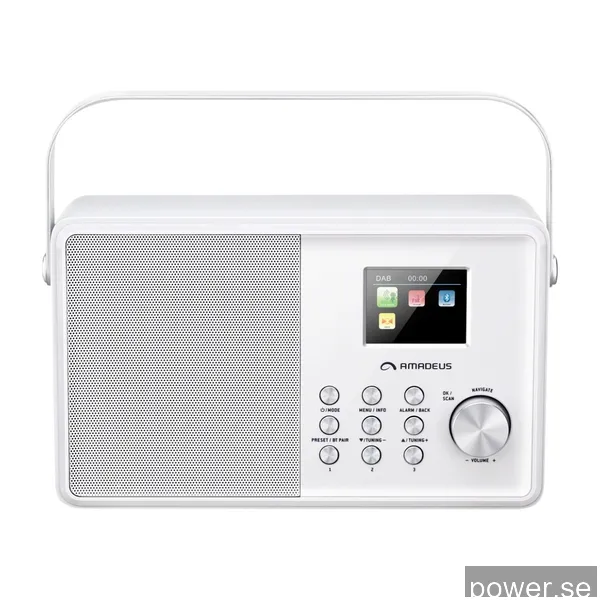 Amadeus Cornetto MK2 bärbar DAB+, vit