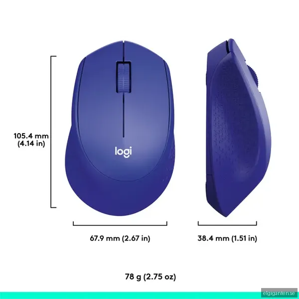 Logitech M330 Silent Plus trådlös mus (blå)