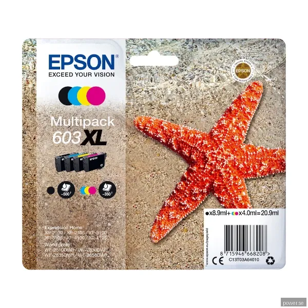 Epson multipack 603Xl bläck