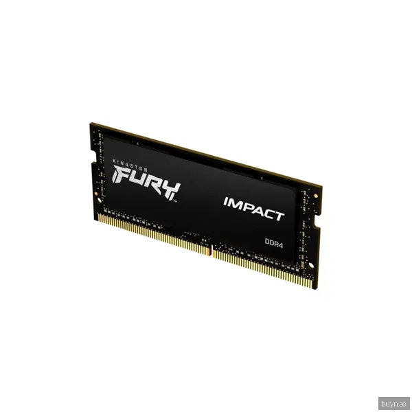 Kingston FURY Impact DDR4-3200 - 16GB - CL20 - Single Channel (1 pcs) - Intel XMP - Svart