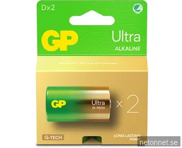 GP Battery Ultra Alkaline D/LR20 2-pack