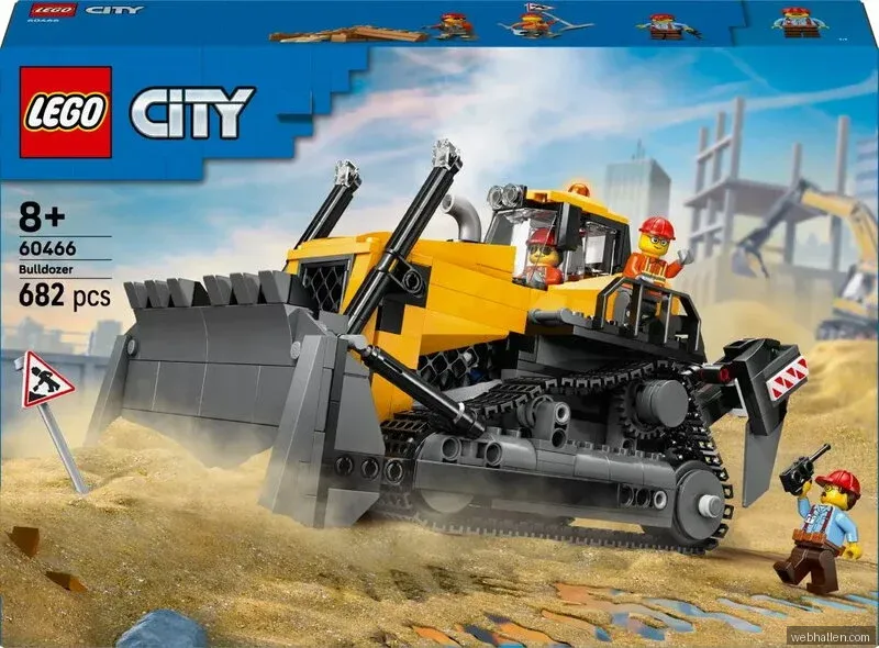 LEGO City 60466 Gul bulldozer