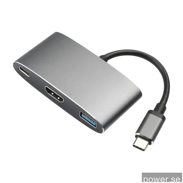 Dacota Platinum 3-in-1 USBC-HDMI/USBc/USB PD 60W adapter