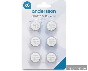 Andersson CR2032 Lithium - 6-pack