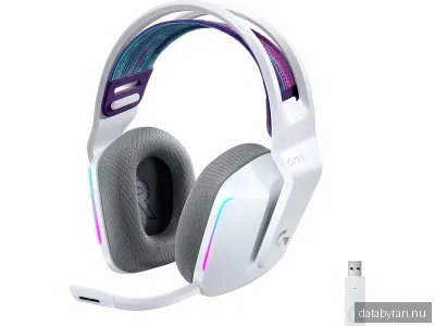 Logitech G733 Wireless Lightspeed RGB gamingheadset (vitt)