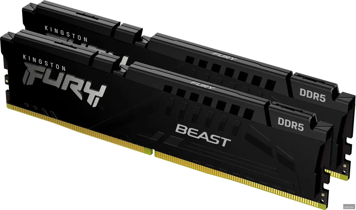 Kingston FURY Beast DDR5-6000 - 32GB - CL30 - Dual Channel (2 pcs) - AMD EXPO & Intel XMP - Svart