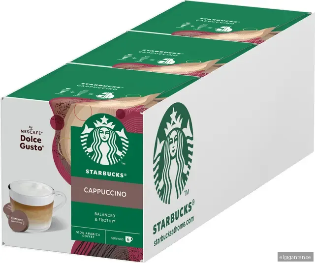 Starbucks Cappuccino kaffekapslar By Nescafe Dolce gusto