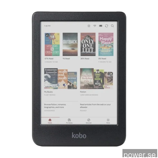 Kobo Clara Color-läsplatta, svart