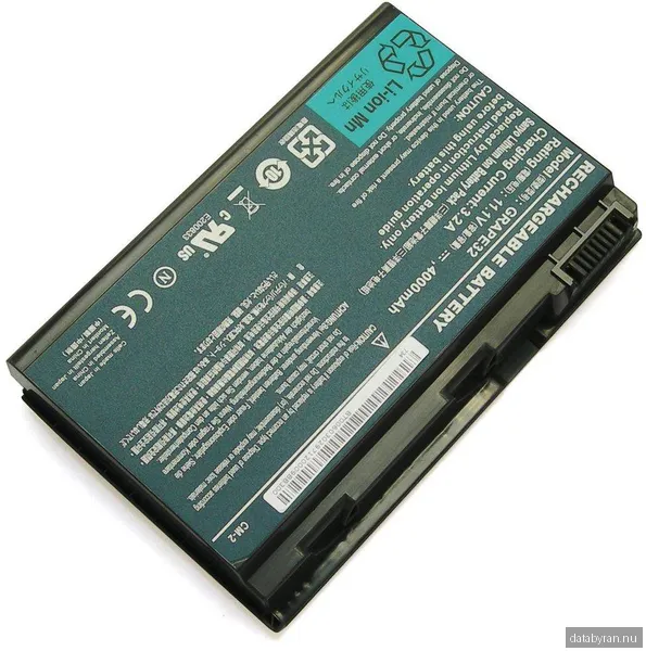 Batteri Li-Ion 6-cell till bl.a. Acer Extensa 5220, 5200mAh, MicroBattery Svart