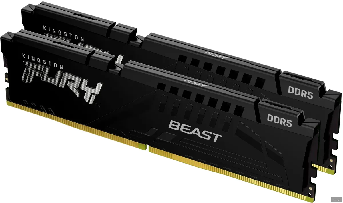 Kingston FURY Beast DDR5-5600 - 32GB - CL40 - Dual Channel (2 pcs) - Intel XMP - Svart