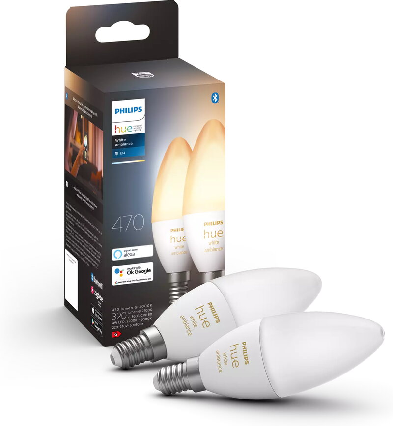 Philips HueWA 5.2W E14 B39 EU 2P