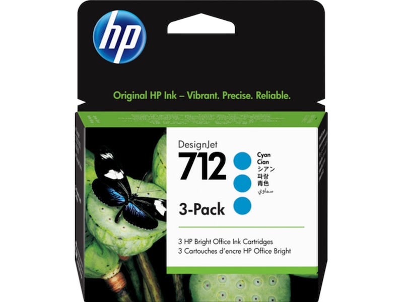 HP bläck 712 3-pack Cyan