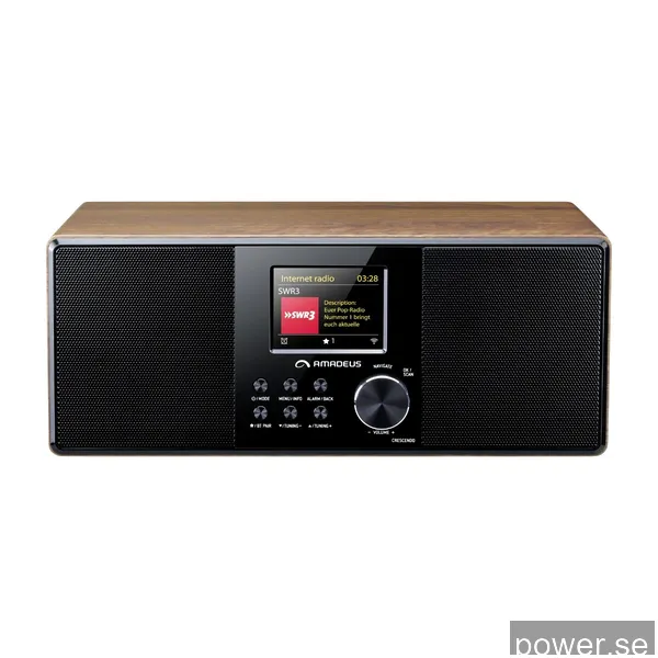 Amadeus Crescendo DAB+ WiFi radio, Mörkt trä