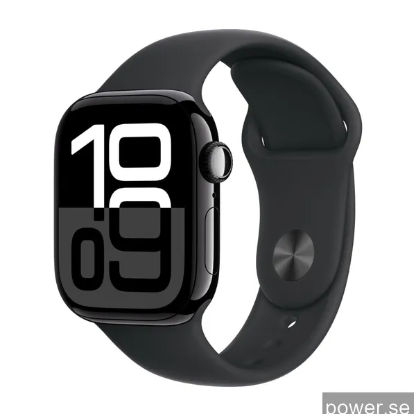 Apple Watch Series 10 GPS 42mm Aluminium (gagatsvart)