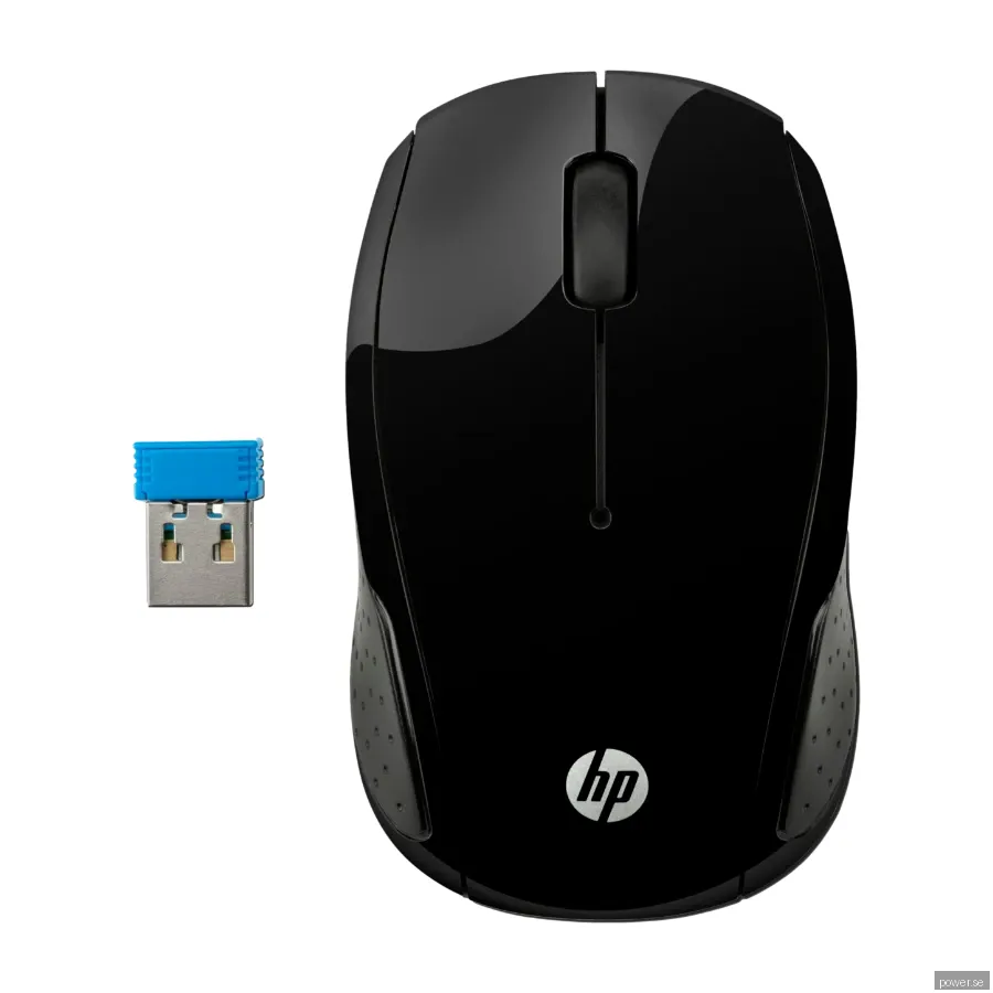 HP 200 - Mouse - Optic - Svart