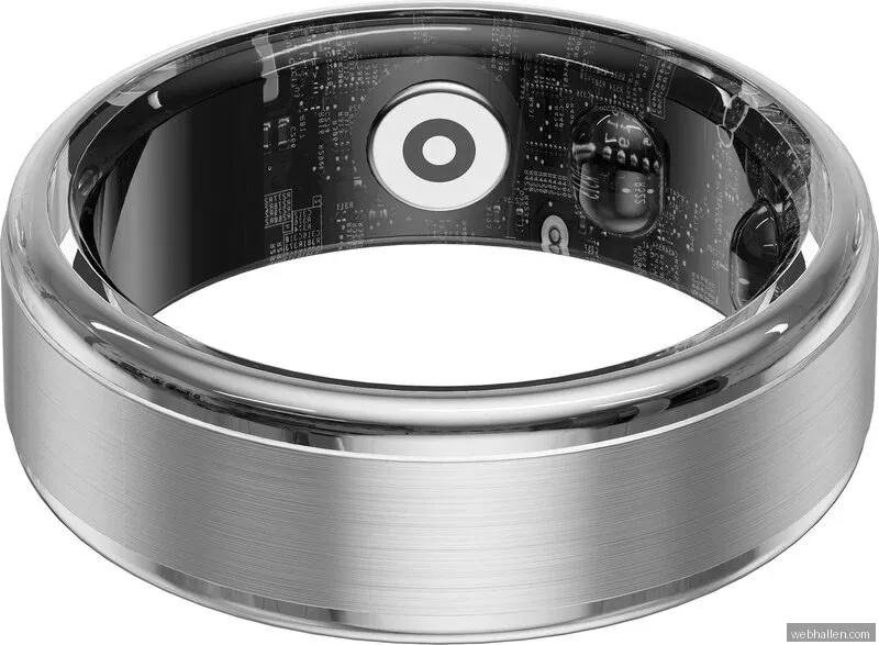 HAVIT Smart ring stainless steel, 5ATM, size 8 - Silver