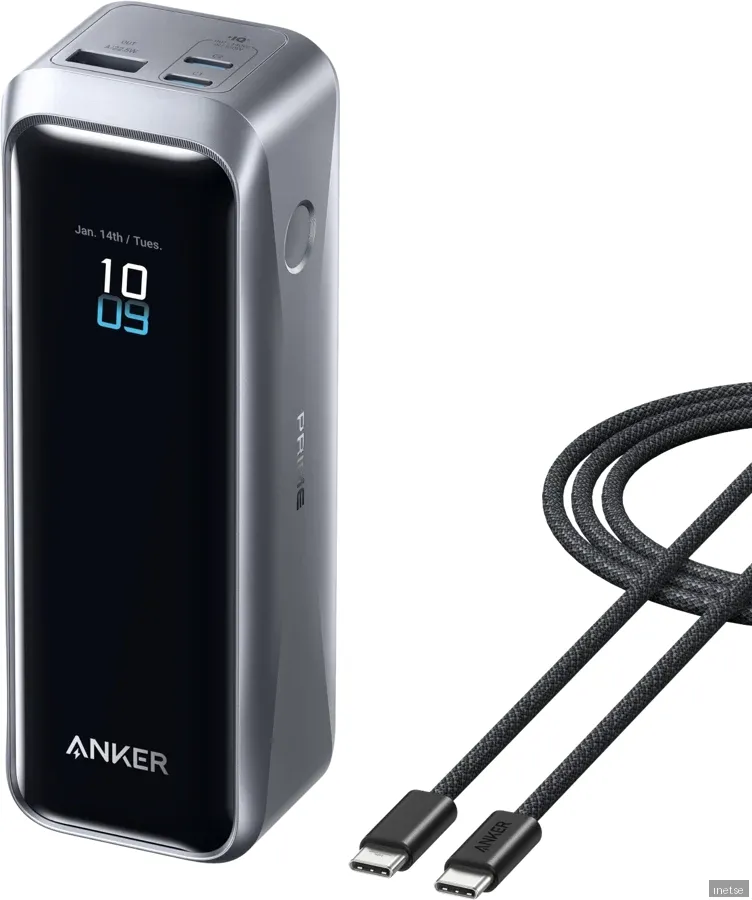 Anker Prime 20K 220W PowerBank - Svart - 20000 mAh