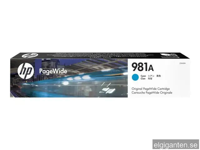 HP 981A Original bläckpatron, cyan j3m68a