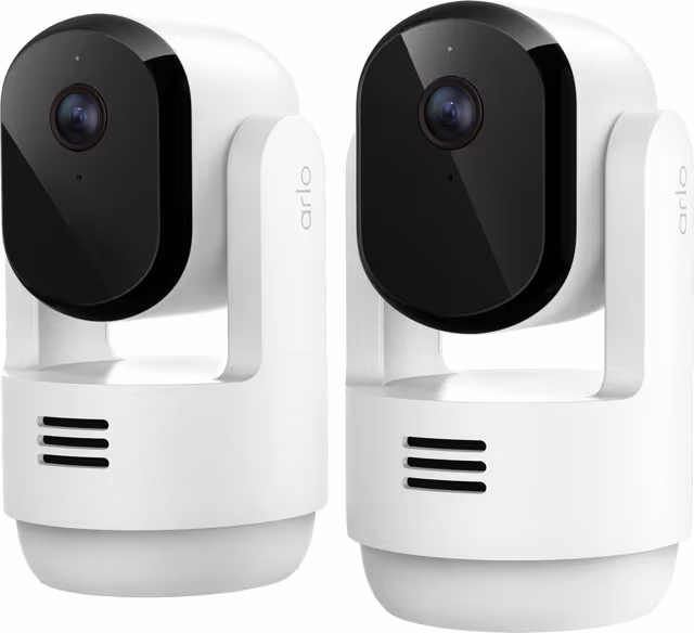 Arlo Essential 3 2K Pan-Tilt-Zoom-inomhuskamera (2 kameror)