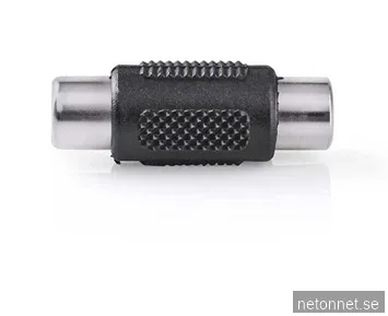 Nedis Ljudkopplare för RCA hona - hona svart